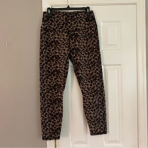 Varley Let’s Go Super High Rise Cheetah Leggings Copper Blurred Animal Large